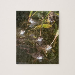 Kikkers, kikkers en meer kikkers legpuzzel