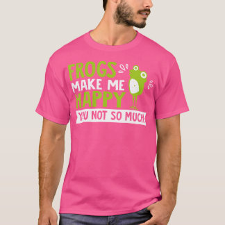 Kikkers maken me blij grappige kikker t-shirt