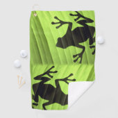 Kikkers ontwerp golfhanddoek (Insitu)