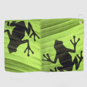 Kikkers ontwerp golfhanddoek (Horizontaal)