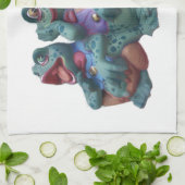 Kikkers ontwerp theedoek (Gevouwen)