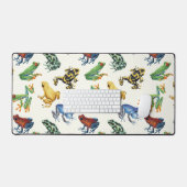 Kikkers op natuurlijk wit bureaumat (Keyboard & Muis)