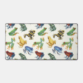 Kikkers op natuurlijk wit bureaumat (Voorkant)