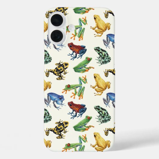 Kikkers op natuurlijk wit Case-Mate iPhone case (Achterkant)