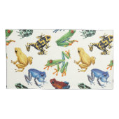 Kikkers op natuurlijk wit kussensloop (Achterkant-Rechts)