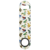 Kikkers op natuurlijk wit speed flessenopener (Voorkant)