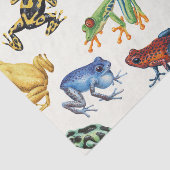 Kikkers op natuurlijk wit tissuepapier (Detail)