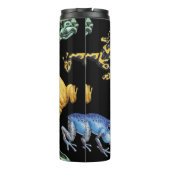 Kikkers op zwart thermosbeker (Achterkant)