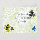 Kikkers Ribiting Personality Briefkaart (Voorkant)