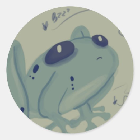 Kikkers Ronde Sticker (Voorkant)