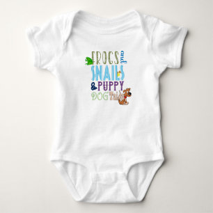 Kikkers Slakken Puppy Dog Tails Boy Romper