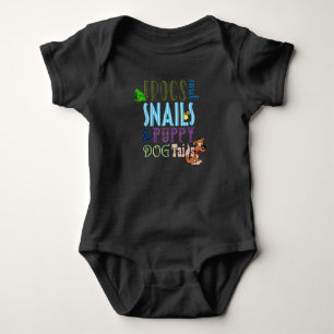Kikkers Slakken Puppy Dog Tails Boy Romper