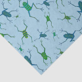 Kikkers springen van vreugde tissuepapier (Detail)