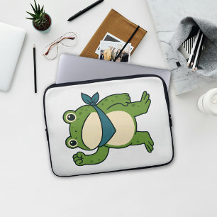 Kikkers Tegen Fascisme Portland Kikker Protest Laptop Sleeve