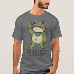 Kikkers Tegen Fascisme Portland Kikker Protest T-shirt