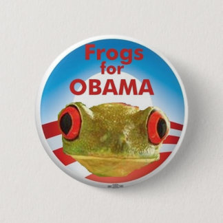Kikkers voor Obama Ronde Button 5,7 Cm