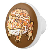 kikkers voor paarden keramische knop (Rechts)