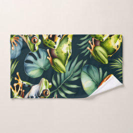 Kikkers Waterverf Kunst Bad Handdoek