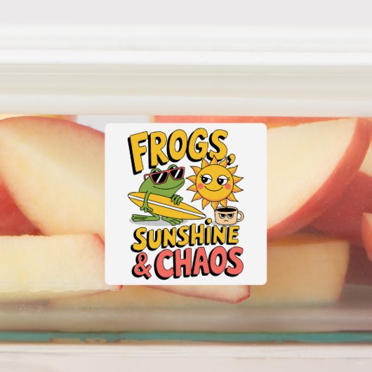 Kikkers, zonneschijn en chaos - Fun Summer Labels (Aangebracht)