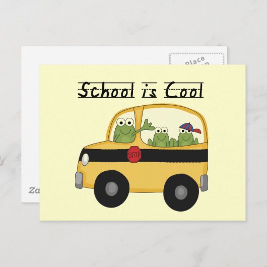 Kikkerschool is Cool T-shirts en cadeautjes Briefkaart (Voorkant / Achterkant)