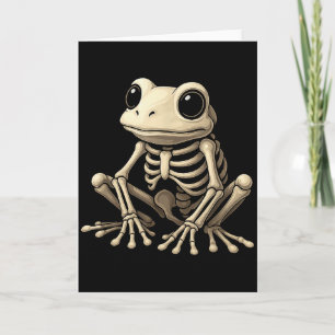 Kikkerskelet Halloween Grappige Kikkerliefhebber M Kaart