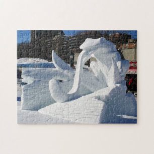Kikkersneeuwsculptuur, Quebec, Canada Legpuzzel