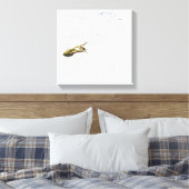 kikkerspringen en duiken in het water canvas afdruk (Insitu (Slaapkamer))