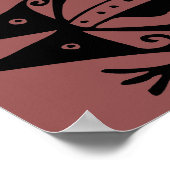 Kikkerstamkunst Argentijnse volkskunst Poster (Hoek)