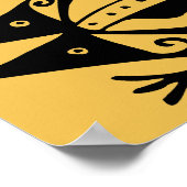 Kikkerstamkunst Argentijnse volkskunst Poster (Hoek)