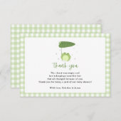 Kikkerthema Baby Shower Klein Bedankkaart (Voorkant / Achterkant)