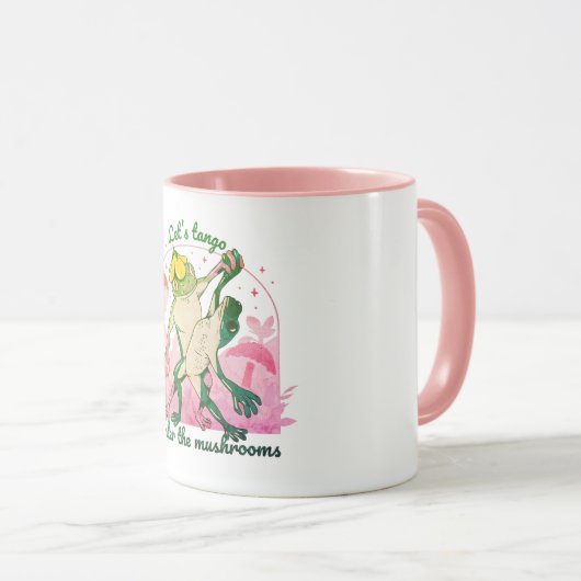 Kikkervarken met paddenstoelen mok (Voorkant rechts)