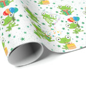 kikkerverjaardagskoppelpapier cadeaupapier (Rol Hoek)