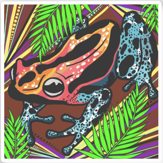 kikkervinyl Sticker (Voorkant)