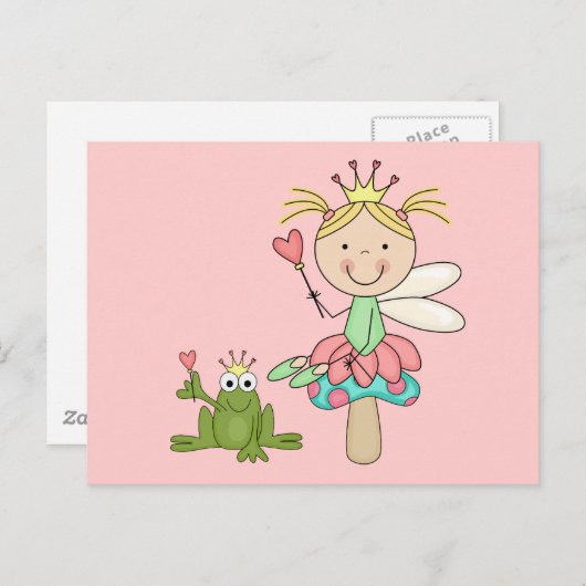 Kikkervis - Blond T-shirts en cadeautjes Briefkaart (Voorkant / Achterkant)