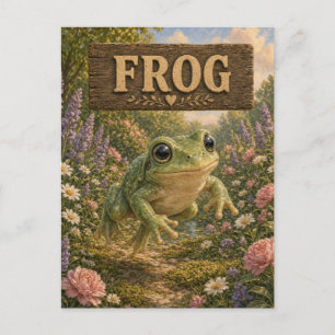 Kikkervis Cute Baby Verhaalboek Nursery Dier Briefkaart