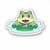 Kikkervis Sticker (Voorkant)