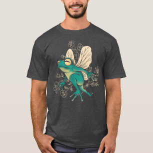 Kikkervisje Goblincore Aesthetische katoenkerdonke T-shirt