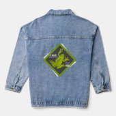 Kikkervisje positieve Denim Jas Jacket (Achterkant)