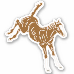 Kikkervisje voor paarden - transp uni-color, aange sticker