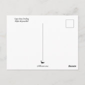 Kikkerviskkikker die Briefkaart uitsteekt (Achterkant)