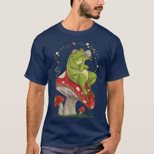 Kikkerviskkikker Drink thee op paddenstoelen T-shirt