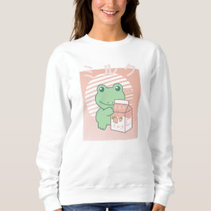 Kikkerviskkikker Kawaii aardbeienmelk Trui