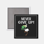 Kikkervogel nooit opgeven magneet (Voorkant / Achterkant)