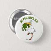 Kikkervogel nooit opgeven ronde button 5,7 cm (Voorkant /achterkant)