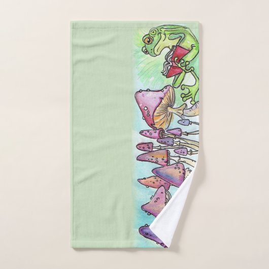 Kikkervoorlezing in het winkelboek bad handdoek (Handdoek)