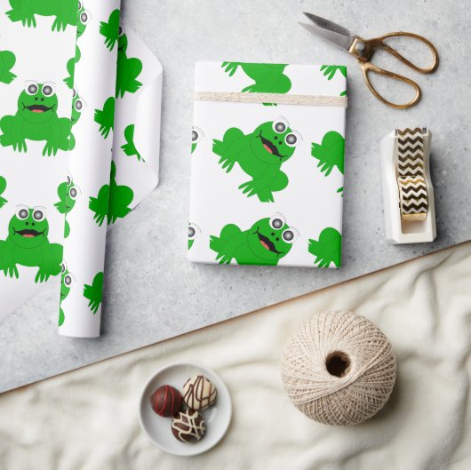Kikkervormig ontwerp cadeaupapier (Crafts)