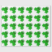 Kikkervormig ontwerp cadeaupapier (Vlak)