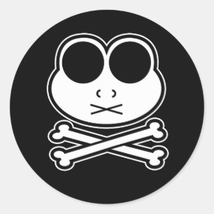 Kikkikker kruis ronde sticker