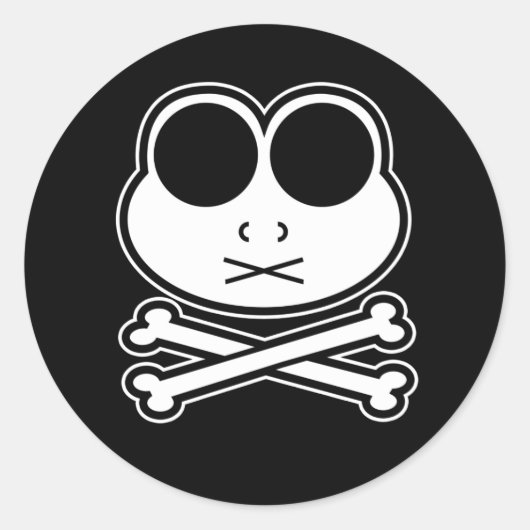 Kikkikker kruis ronde sticker (Voorkant)