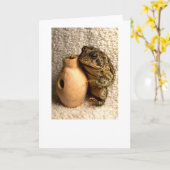 Kikkikker met miniatuuruikfoto kaart (Gele Bloem)